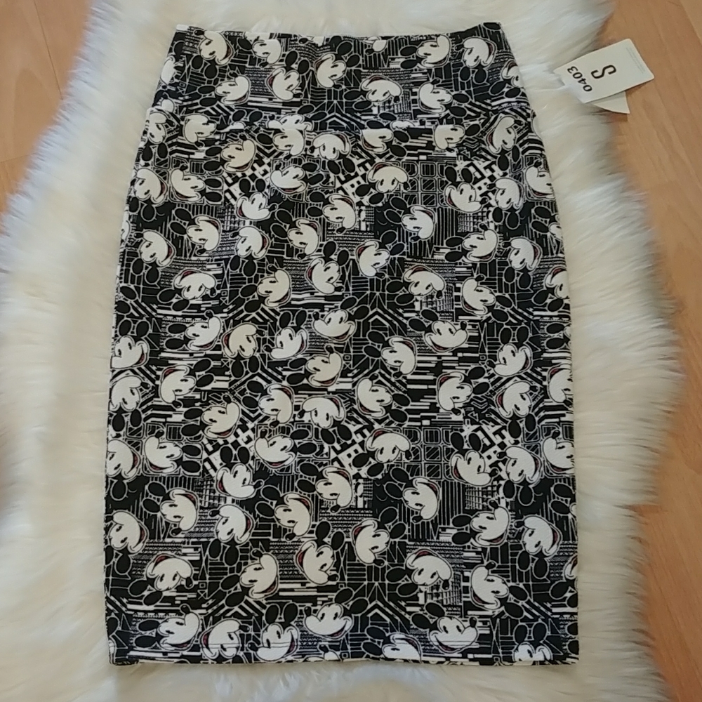 LulaRoe Disney Mickey Cassie Pencil Skirt-#0403